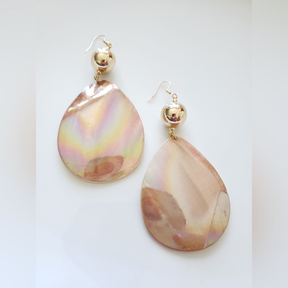 Anthro Shell Drop Earrings - Picture 13 of 14